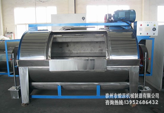 100公斤半自動臥式工業(yè)洗衣機